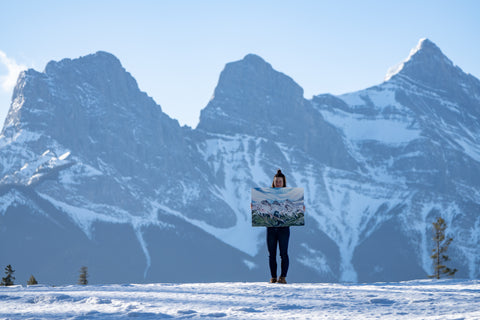 canadian rockies painting