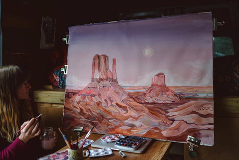 Rhiannon Klee painting monument valley 