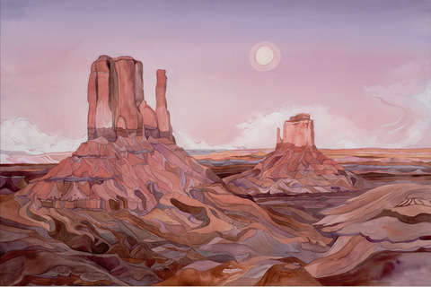 monument valley painting