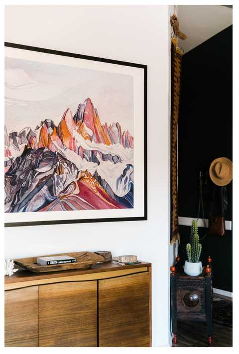 fitz roy watercolor painting