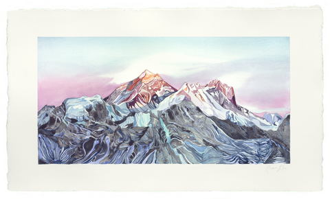everest painting print