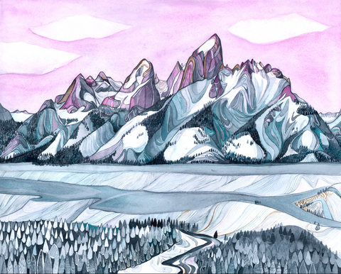 grand tetons art print