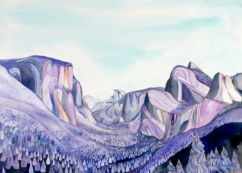 tunnel view yosemite painting